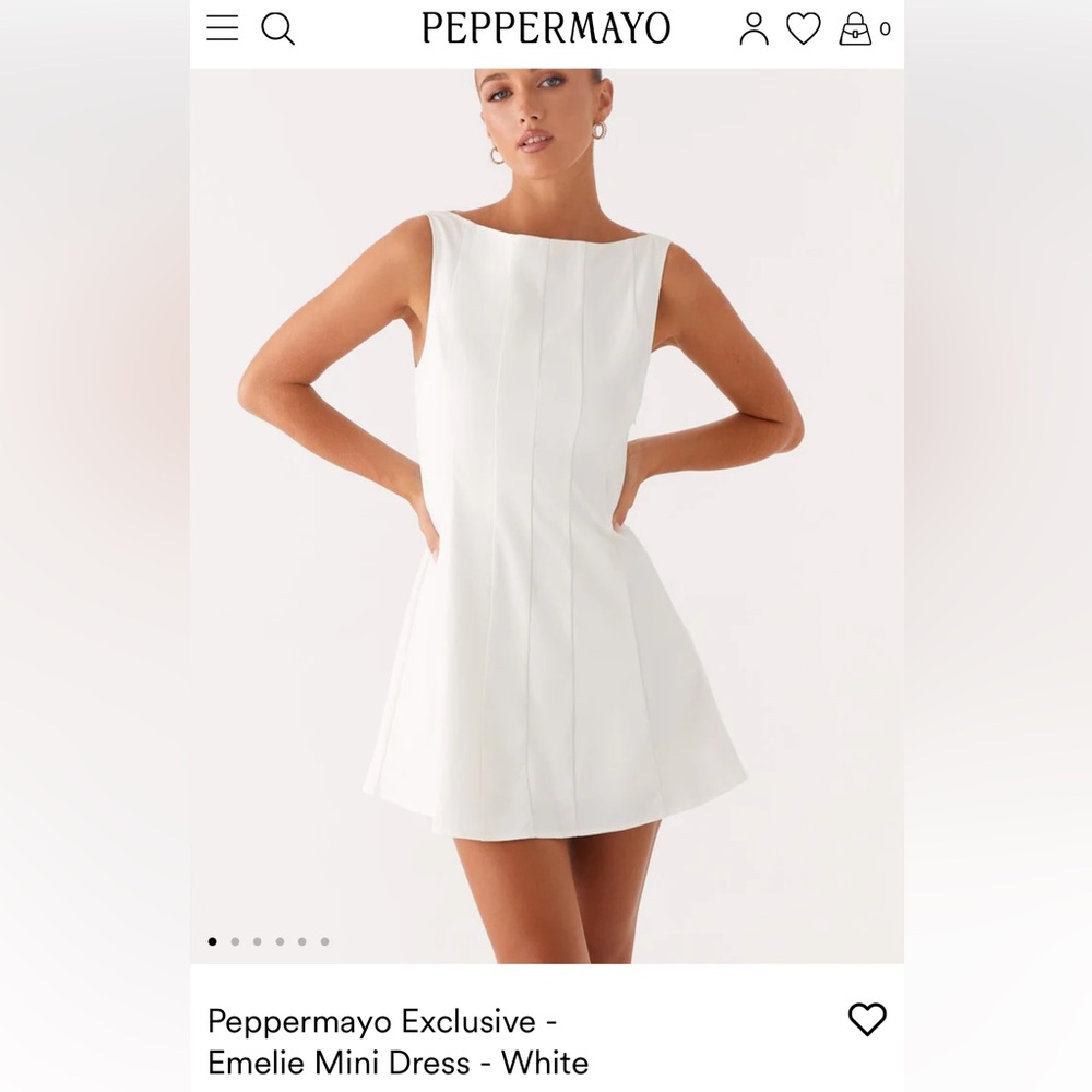 Peppermayo Ivory Sleeveless Dress
